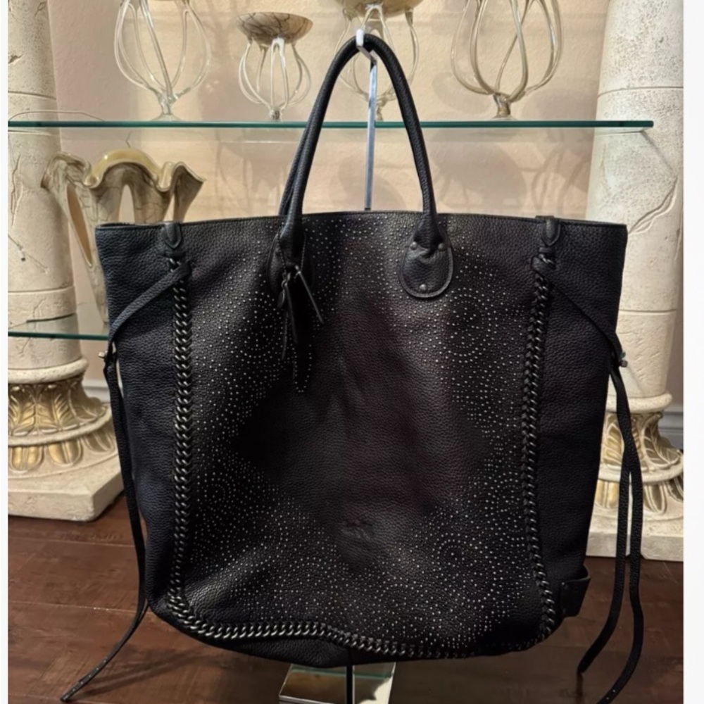 Coach Tall Tatum Whipstitch Black Studded
Tote Bag Weekender